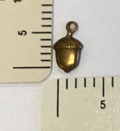 Antique Gold Acorn Charm by By Jupiter