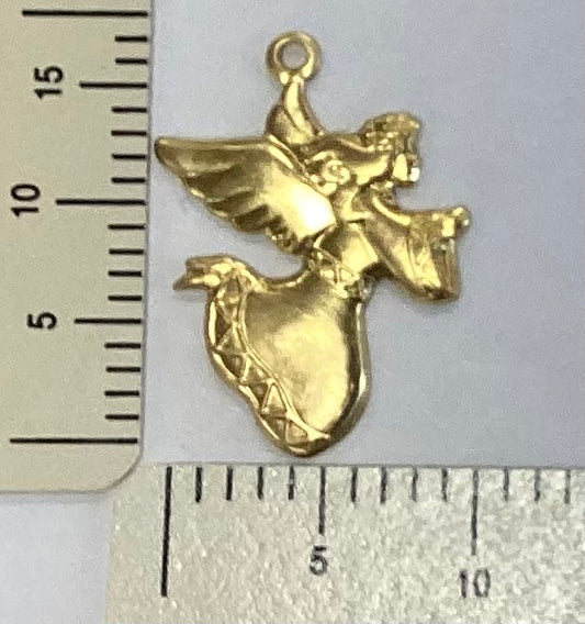Brass Praying Angel Charm by By Jupiter