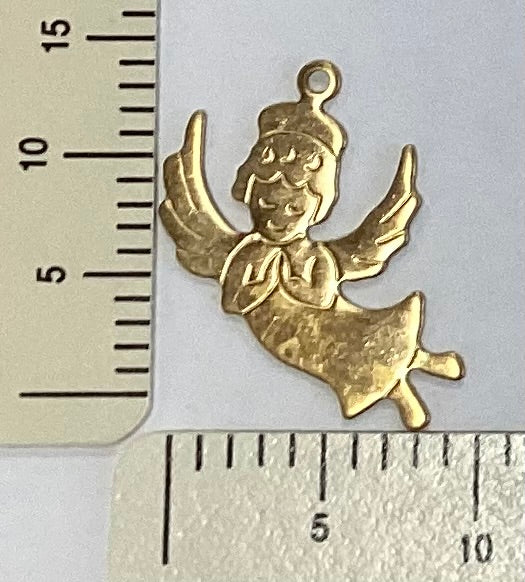 Brass Praying Angel Charm by By Jupiter