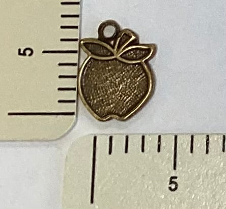Antique Gold Apple Charm by By Jupiter