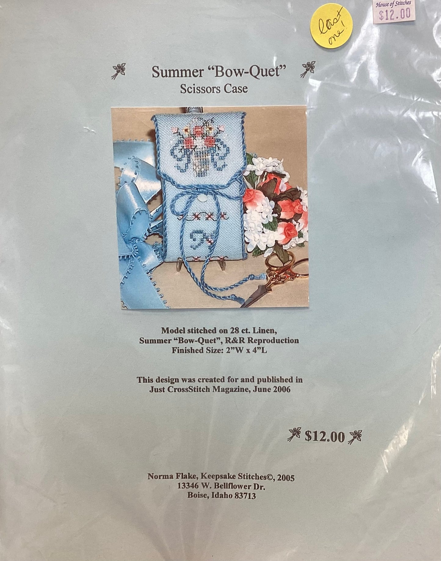 Summer “Bow-quet” Scissor Case by Keepsake Stitches