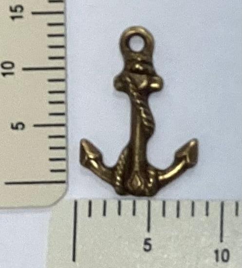 Antique Gold Anchor Charm by By Jupiter