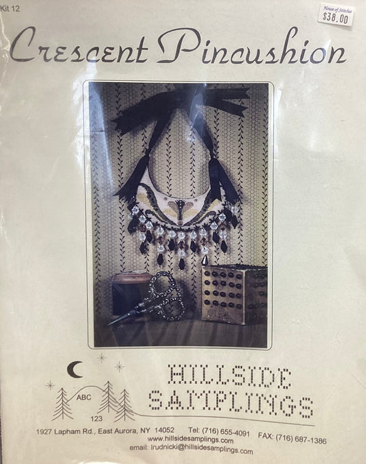 Crescent Pincushion Kit by Hillside Samplings