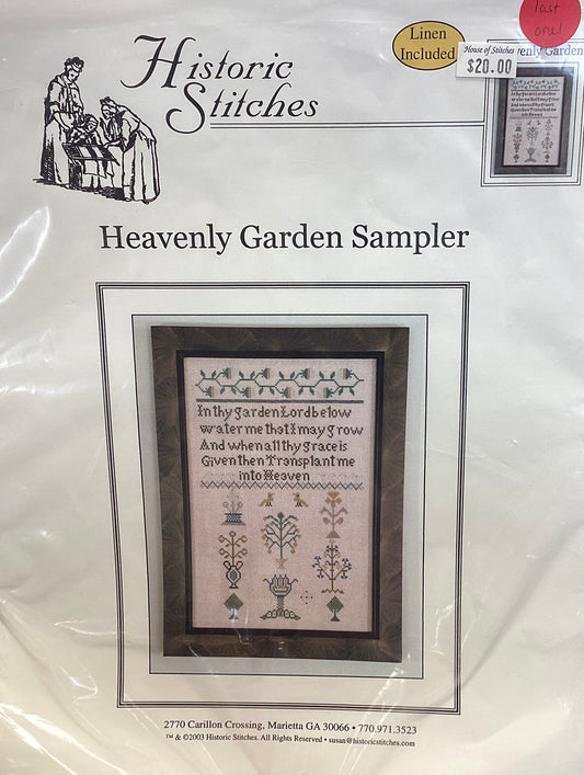 Heavenly Garden Sampler by Historic Stitches