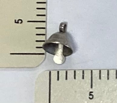 Antique Silver Bell Charm by By Jupiter
