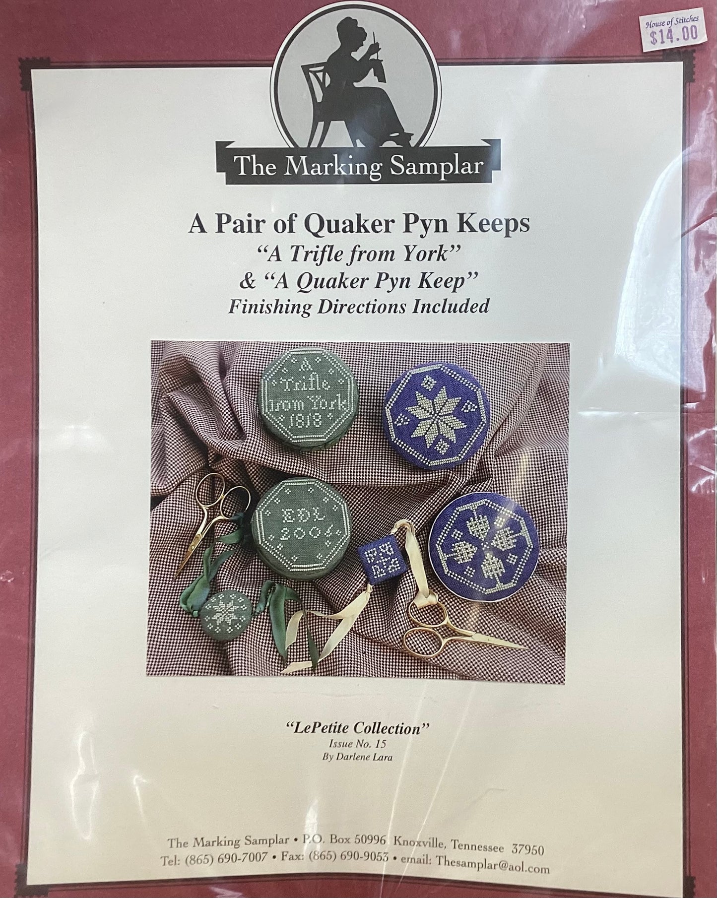 A Pair of Quaker Pyn Keeps by The Marking Samplar