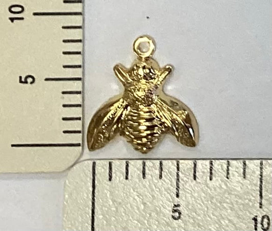 Large Brass Bee Charm By By Jupiter