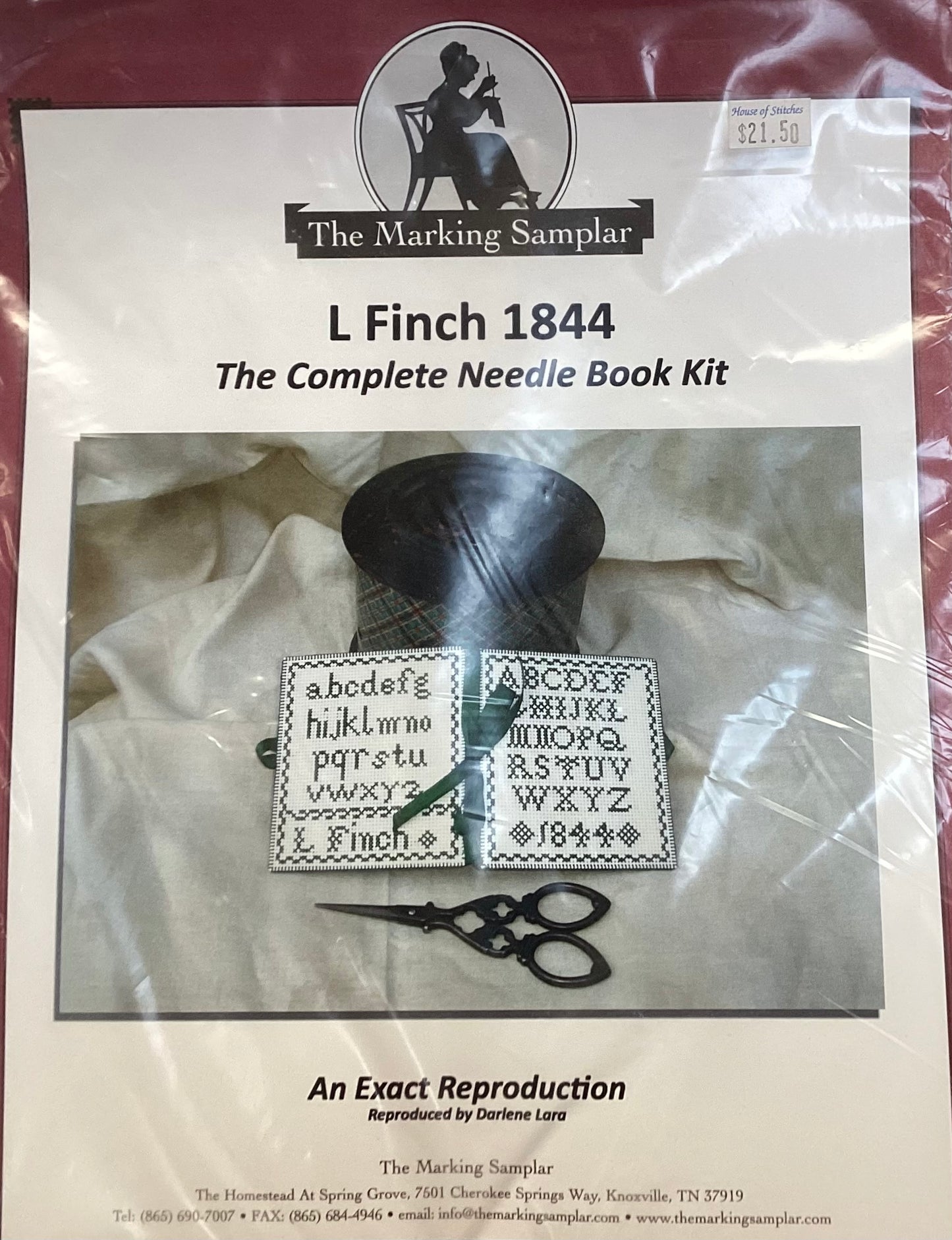 L Finch 1844 The Complete Needle Book Kit by The Marking Samplar