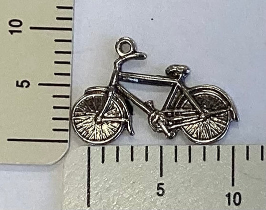 Antique Silver Bicycle Charm by By Jupiter