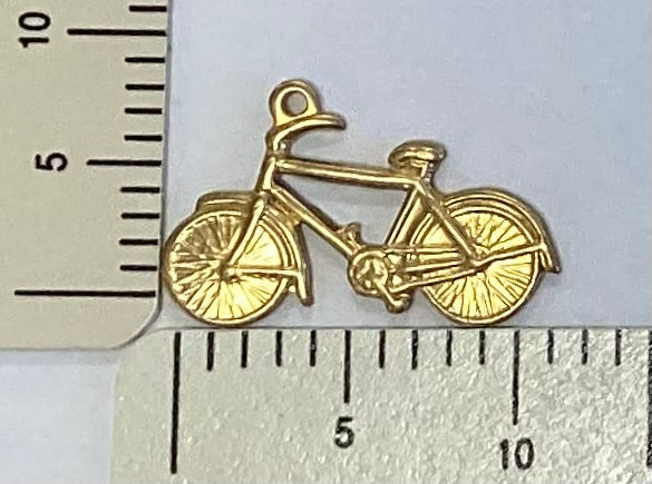 Brass Bicycle Charm by By Jupiter