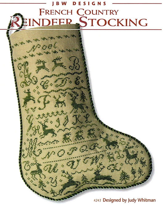 French Country: Reindeer Stocking by JBW Designs