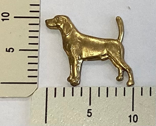Brass Dog Charm by By Jupiter