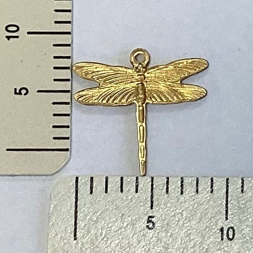 Brass Dragonfly Charm by By Jupiter