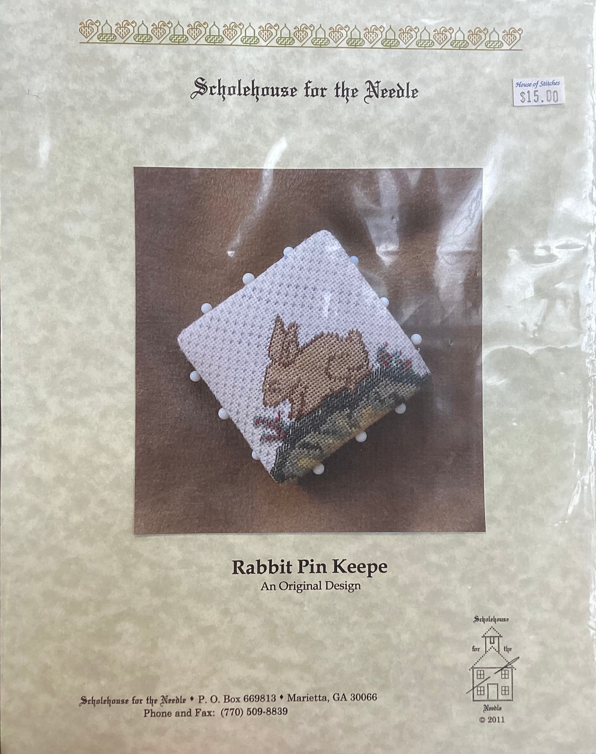 Rabbit Pin Keepe by Schoolhouse for the Needle – HouseOfStitches