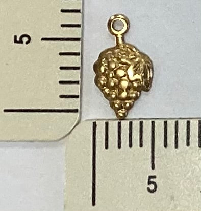 Brass Grape Charm by By Jupiter