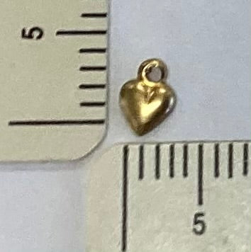 Small Brass Heart Charm by By Jupiter