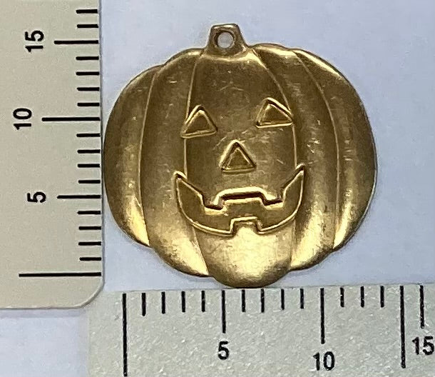 Brass Jack-O-Lantern Charm by By Jupiter