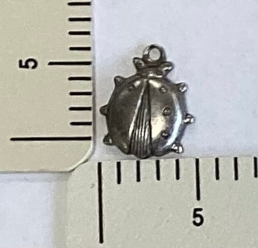 Antique Silver Ladybug Charm by By Juptier