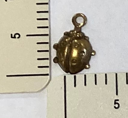Antique Gold Ladybug Charm by By Jupiter