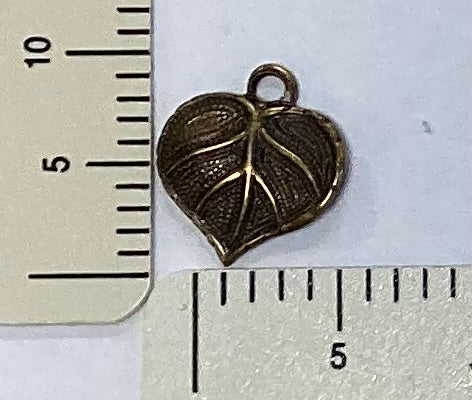 Antique Gold Leaf Charm by By Jupiter