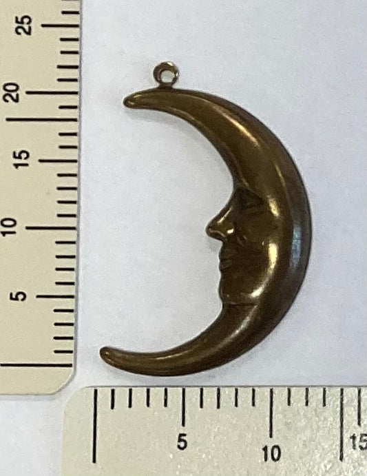 Large Crescent Moon Charm by Homespun Elegance