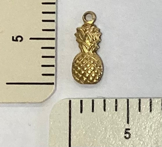 Brass Pineapple Charm by By Jupiter