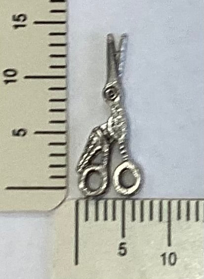 Antique Silver Stork Scissor Charm by By Jupiter