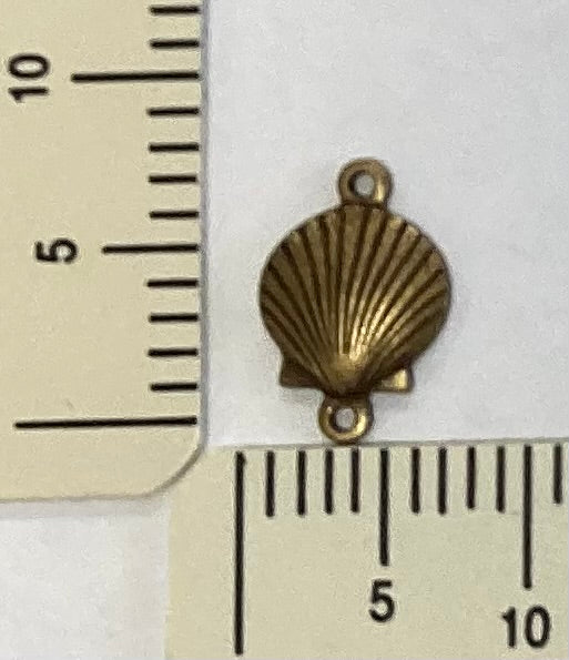 Antique Gold Sea Shell Charm by By Jupiter