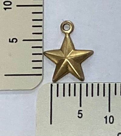 Brass Star Charm by By Juptier