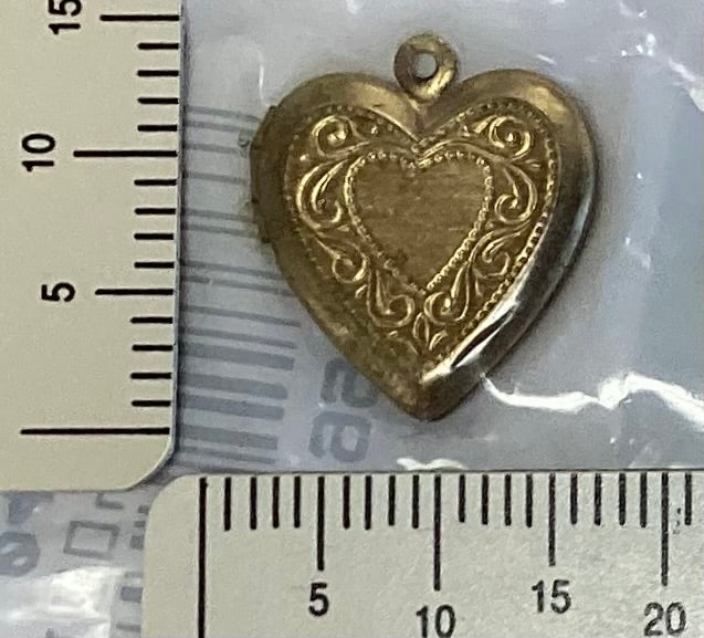 Brass Heart Locket Charm by Creative Beginnings