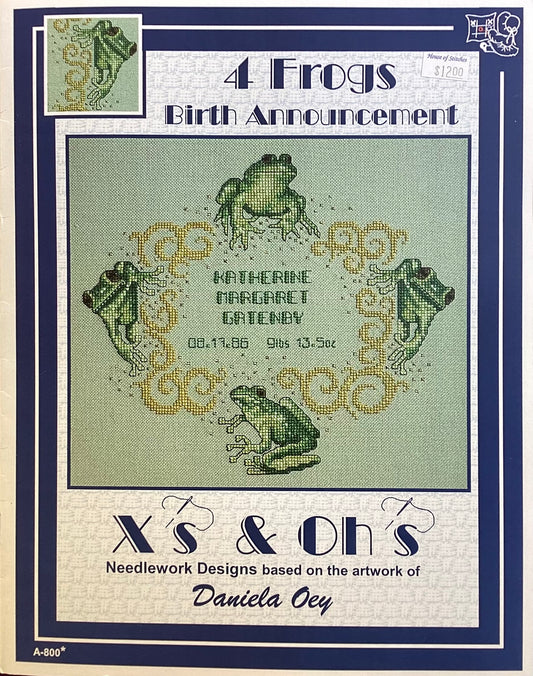 4 Frogs Birth Announcement by X’s & Oh’s