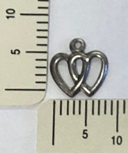 Two Hearts Intertwined Charm