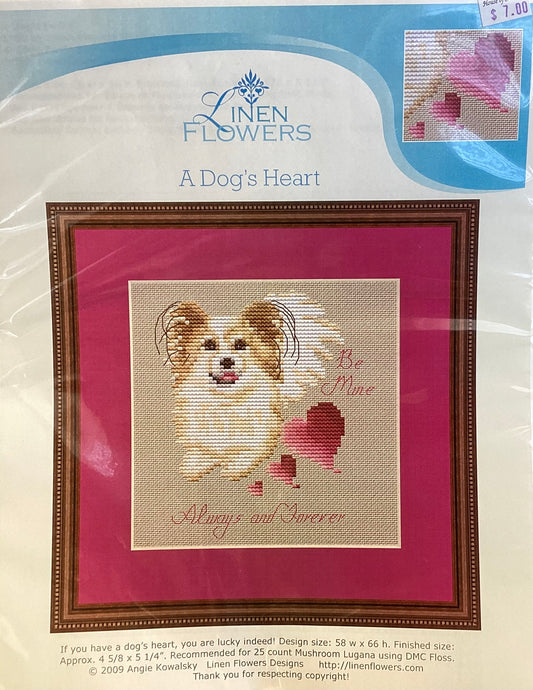 A Dog’s Heart by Linen Flowers