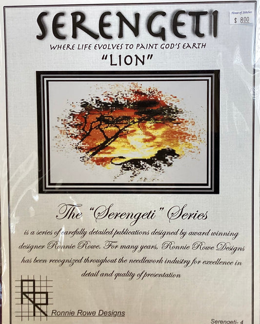 Serengeti: Lion by Ronnie Rowe Designs