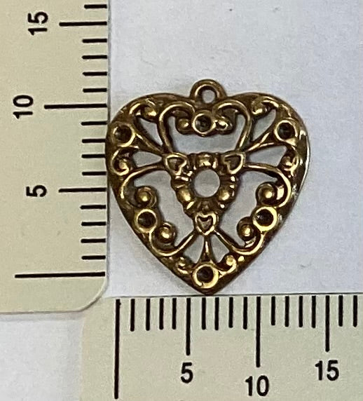 Antique Gold Heart by By Jupiter