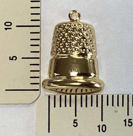 Brass Thimble Charm by By Jupiter