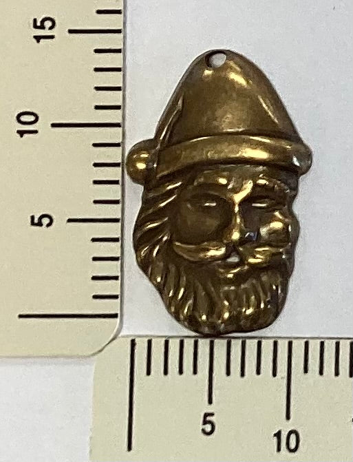Antique Gold Santa Charm by By Jupiter