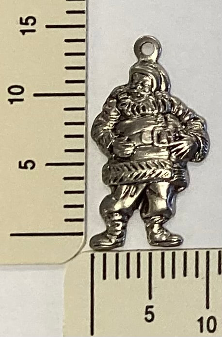 Antique Silver Santa Charm by By Jupiter
