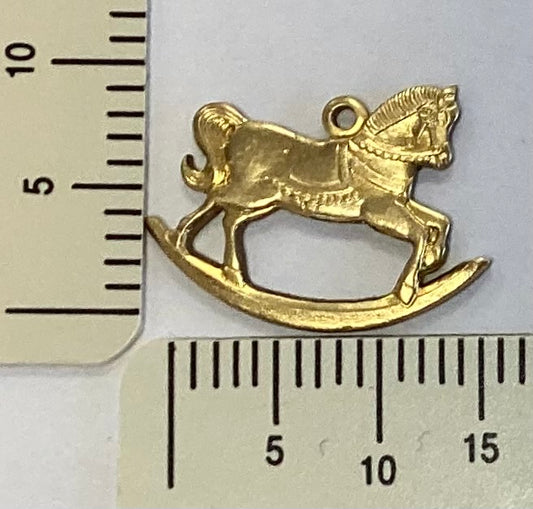 Brass Rocking Horse Charm by By Jupiter
