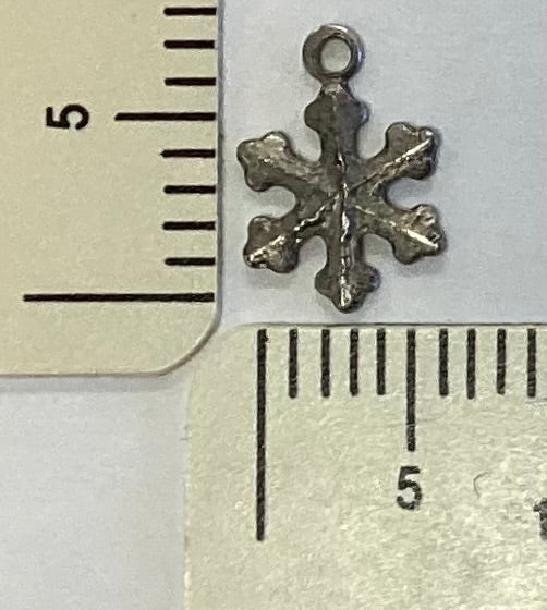 Antique Silver Snowflake Charm by By Jupiter