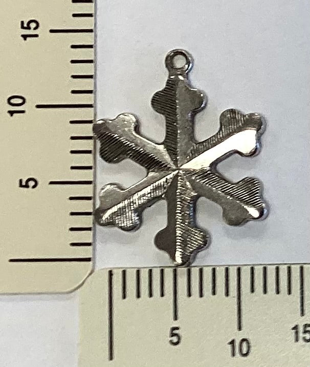 Antique Silver Snowflake Charm by By Jupiter
