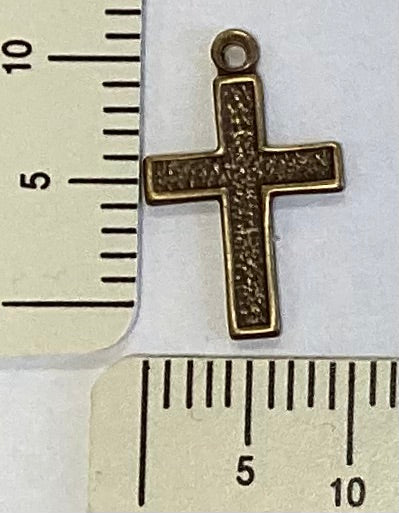 Antique Gold Cross Charm by By Jupiter