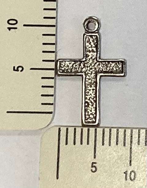 Antique Silver Cross Charm by By Jupiter
