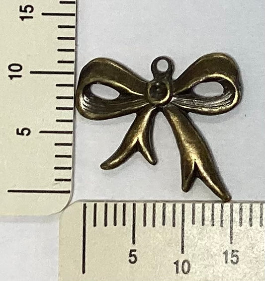 Antique Gold Bow Charm by By Jupiter
