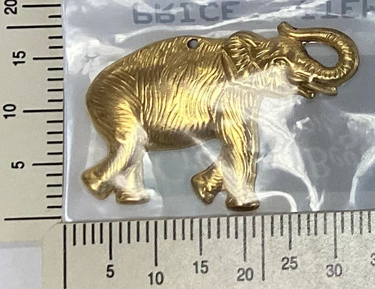 Brass Elephant Charm by Creative Beginnings