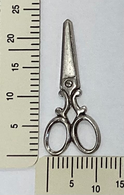 Antique Silver Scissor Charm by By Jupiter
