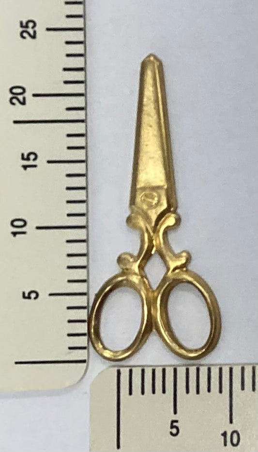 Brass Scissor Charm by By Jupiter