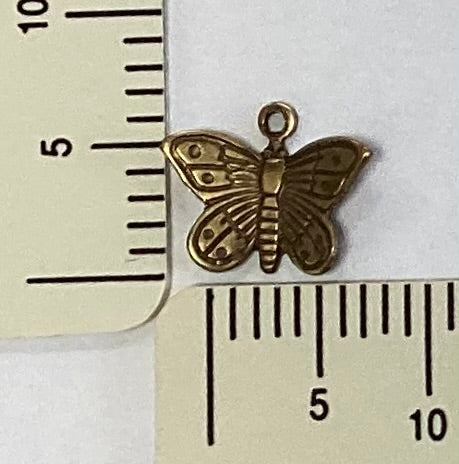 Antique Gold Butterfly Charm by By Jupiter