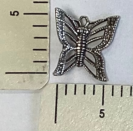 Antique Silver Butterfly Charm by By Jupiter