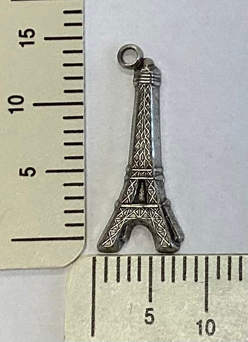 Antique Silver Eiffel Tower Charm by By Jupiter